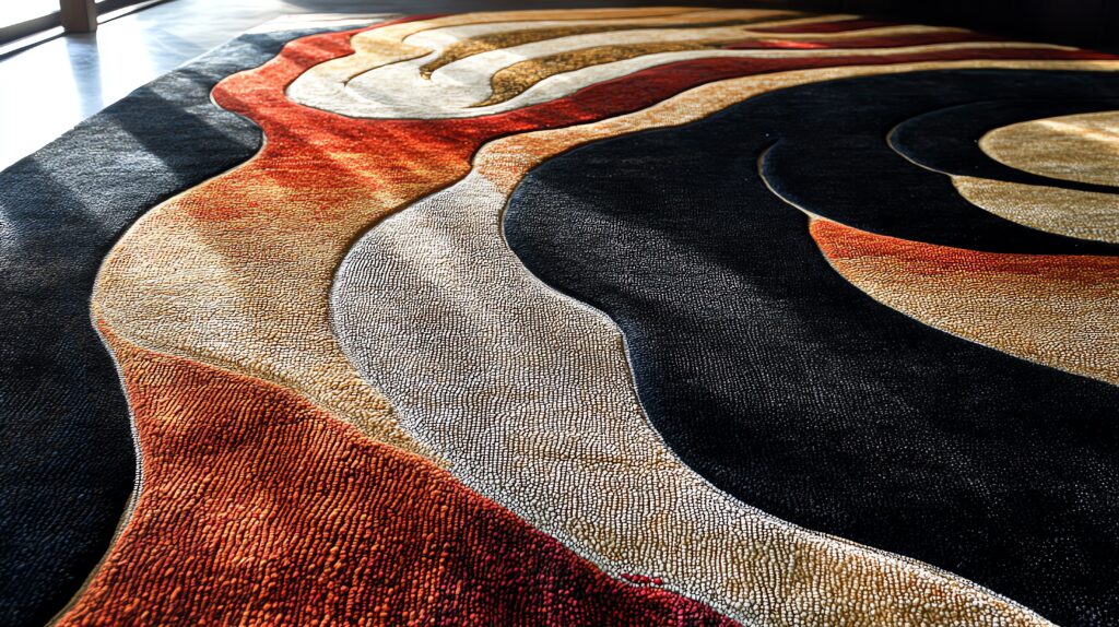 Motif de tapis design moderne.